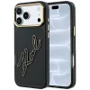 Karl Lagerfeld - IML Big Signature Resin Logo Metal Frame (KLHCP18L6HCKSRK) - iPhone 18 Pro / iPhone 17 Pro - Black