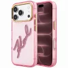 Karl Lagerfeld - IML Big Signature Resin Logo Metal Frame (KLHCP18X6HCKSRP) - iPhone 18 Pro Max / iPhone 17 Pro Max - Pink