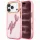 Karl Lagerfeld - IML Big Signature Resin Logo Metal Frame (KLHCP18X6HCKSRP) - iPhone 18 Pro Max / iPhone 17 Pro Max - Pink