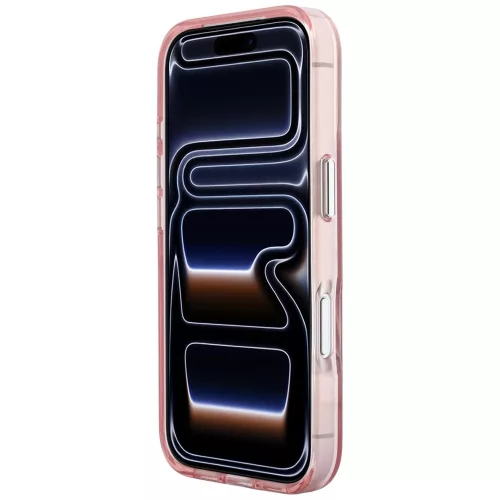 Karl Lagerfeld - IML Big Signature Resin Logo Metal Frame (KLHCP18X6HCKSRP) - iPhone 18 Pro Max / iPhone 17 Pro Max - Pink