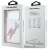 Karl Lagerfeld - IML Big Signature Resin Logo Metal Frame (KLHCP18X6HCKSRP) - iPhone 18 Pro Max / iPhone 17 Pro Max - Pink