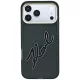 Karl Lagerfeld - IML Big Signature Resin Logo Metal Frame (KLHCP18X6HCKSRK) - iPhone 18 Pro Max / iPhone 17 Pro Max - Black