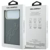 Karl Lagerfeld - IML Big Signature Resin Logo Metal Frame (KLHCP18X6HCKSRK) - iPhone 18 Pro Max / iPhone 17 Pro Max - Black