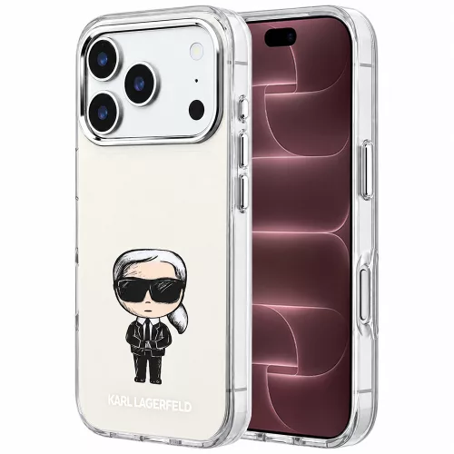 Karl Lagerfeld - IML Ikonik Sketch Print MagSafe (KLHMP18X6HKIKDE) - iPhone 18 Pro Max / iPhone 17 Pro Max - Beige