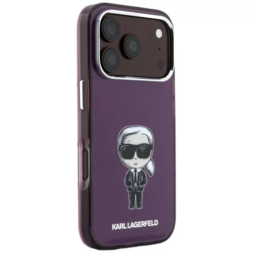 Karl Lagerfeld - IML Ikonik Sketch Print MagSafe (KLHMP18X6HKIKDR) - iPhone 18 Pro Max / iPhone 17 Pro Max - Burgundy
