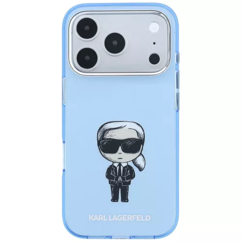 Karl Lagerfeld - IML Ikonik Sketch Print MagSafe (KLHMP18X6HKIKDB) - iPhone 18 Pro Max / iPhone 17 Pro Max - Light Blue