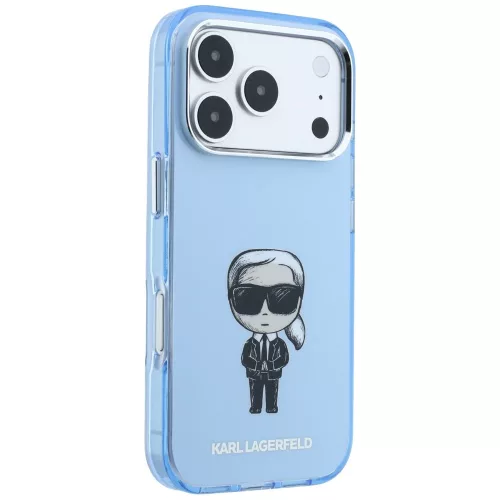 Karl Lagerfeld - IML Ikonik Sketch Print MagSafe (KLHMP18X6HKIKDB) - iPhone 18 Pro Max / iPhone 17 Pro Max - Light Blue