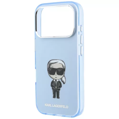 Karl Lagerfeld - IML Ikonik Sketch Print MagSafe (KLHMP18X6HKIKDB) - iPhone 18 Pro Max / iPhone 17 Pro Max - Light Blue