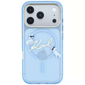   Karl Lagerfeld - IML Karl Script Logo MagSafe (KLHMP18L5HKSCAL) - iPhone 18 Pro / iPhone 17 Pro - Light Blue