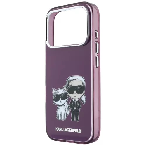 Karl Lagerfeld - IML KC Bodies Sketch Print MagSafe (KLHMP18X6HKCIDR) - iPhone 18 Pro Max / iPhone 17 Pro Max - Burgundy