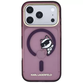   Karl Lagerfeld - IML Peekaboo Print Metal Frame MagSafe (KLHMP18X6HCPSCR) - iPhone 18 Pro Max / iPhone 17 Pro Max - Burgundy