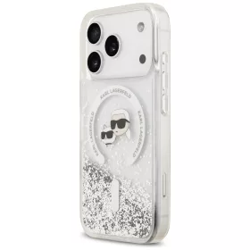   Karl Lagerfeld - Liquid Glitter KC Heads MagSafe (KLHMP18LLGKCSGH) - iPhone 18 Pro / iPhone 17 Pro - Transparent