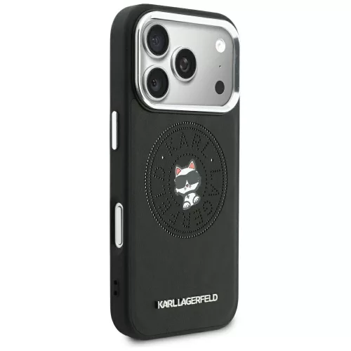 Karl Lagerfeld - Leather Point and C Sketch MagSafe (KLHMP18X6PCCPRK) - iPhone 18 Pro Max / iPhone 17 Pro Max - Black