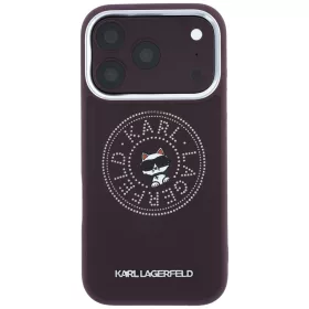   Karl Lagerfeld - Leather Point and C Sketch MagSafe (KLHMP18X6PCCPRR) - iPhone 18 Pro Max / iPhone 17 Pro Max - Burgundy