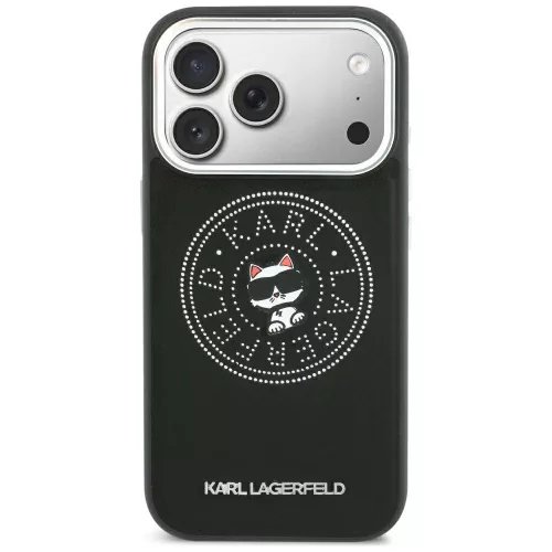 Karl Lagerfeld - Leather Point and C Sketch MagSafe (KLHMP18L6PCCPRK) - iPhone 18 Pro / iPhone 17 Pro - Black