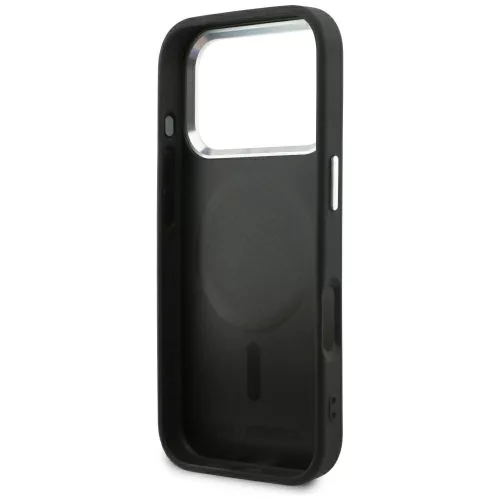 Karl Lagerfeld - Leather Point and C Sketch MagSafe (KLHMP18L6PCCPRK) - iPhone 18 Pro / iPhone 17 Pro - Black