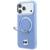 Karl Lagerfeld - Saffiano Ring Stand 360 C Pin MagSafe (KLHMP18XPSRSCHHB) - iPhone 18 Pro Max / iPhone 17 Pro Max - Light Blue