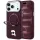 Karl Lagerfeld - Leather Ring Stand 360 K Pin MagSafe (KLHMP18XPSRSKLHR) - iPhone 18 Pro Max / iPhone 17 Pro Max - Burgundy