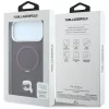 Karl Lagerfeld - Leather Ring Stand 360 K Pin MagSafe (KLHMP18XPSRSKLHR) - iPhone 18 Pro Max / iPhone 17 Pro Max - Burgundy