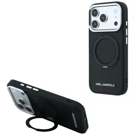   Karl Lagerfeld - Ring Stand 360 Saffiano MagSafe (KLHMP18X6PSARSKMK) - iPhone 18 Pro Max / iPhone 17 Pro Max - Black
