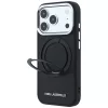 Karl Lagerfeld - Ring Stand 360 Saffiano MagSafe (KLHMP18X6PSARSKMK) - iPhone 18 Pro Max / iPhone 17 Pro Max - Black