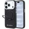 Karl Lagerfeld - Ring Stand 360 Saffiano MagSafe (KLHMP18L6PSARSKMK) - iPhone 18 Pro / iPhone 17 Pro - Black