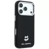 Karl Lagerfeld - Grained Leather C Head Metal MagSafe (KLHMP18X6PSCHLK) - iPhone 18 Pro Max / iPhone 17 Pro Max - Black