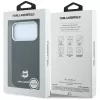 Karl Lagerfeld - Grained Leather C Head Metal MagSafe (KLHMP18X6PSCHLK) - iPhone 18 Pro Max / iPhone 17 Pro Max - Black