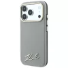 Karl Lagerfeld - Saffiano Small Script Metal Logo MagSafe (KLHMP18L6PWSKSE) - iPhone 18 Pro / iPhone 17 Pro - Taupe