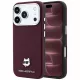 Karl Lagerfeld - Grained Leather Choupette Head MagSafe (KLHMP18X6PSCHLR) - iPhone 18 Pro Max / iPhone 17 Pro Max  - Burgundy