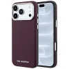 Karl Lagerfeld - Grained Leather Elongated Logo MagSafe (KLHMP18LPSWGKLR) - iPhone 18 Pro / iPhone 17 Pro - Burgundy