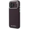 Karl Lagerfeld - Grained Leather Elongated Logo MagSafe (KLHMP18LPSWGKLR) - iPhone 18 Pro / iPhone 17 Pro - Burgundy
