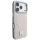 Karl Lagerfeld - Grained Leather Embossed Ring MagSafe (KLHMP18L6PWBKECE) - iPhone 18 Pro / iPhone 17 Pro - Beige