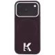 Karl Lagerfeld - Grained Leather Embossed Ring MagSafe (KLHMP18X6PWBKECR) - iPhone 18 Pro Max / iPhone 17 Pro Max - Burgundy