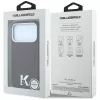 Karl Lagerfeld - Grained Leather Embossed Ring MagSafe (KLHMP18L6PWBKECR) - iPhone 18 Pro / iPhone 17 Pro - Burgundy