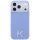 Karl Lagerfeld - Grained Leather Embossed Ring MagSafe (KLHMP18X6PWBKECB) - iPhone 18 Pro Max / iPhone 17 Pro Max - Light Blue