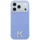 Karl Lagerfeld - Grained Leather Embossed Ring MagSafe (KLHMP18X6PWBKECB) - iPhone 18 Pro Max / iPhone 17 Pro Max - Light Blue
