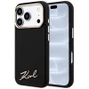 Karl Lagerfeld - Saffiano Small Script Metal Logo MagSafe (KLHMP18L6PWSKSK) - iPhone 18 Pro / iPhone 17 Pro - Black