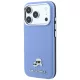Karl Lagerfeld - Grained Leather KC Heads Metal MagSafe (KLHMP18L6PSKCHLB) - iPhone 18 Pro / iPhone 17 Pro - Light Blue