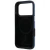 Karl Lagerfeld - Grained Leather KC Heads Metal MagSafe (KLHMP18L6PSKCHLB) - iPhone 18 Pro / iPhone 17 Pro - Light Blue