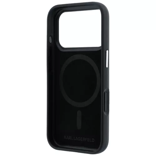 Karl Lagerfeld - Leather Smooth Choupette Sketch MagSafe (KLHMP18X6PWCIKDK) - iPhone 18 Pro Max / iPhone 17 Pro Max - Black