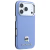 Karl Lagerfeld - Grained Leather KH Metal MagSafe (KLHMP18X6PSKHLB) - iPhone 18 Pro Max / iPhone 17 Pro Max - Light Blue