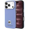 Karl Lagerfeld - Grained Leather KH Metal MagSafe (KLHMP18X6PSKHLB) - iPhone 18 Pro Max / iPhone 17 Pro Max - Light Blue