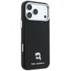 Karl Lagerfeld - Grained Leather KH Metal MagSafe (KLHMP18L6PSKHLK) - iPhone 18 Pro / iPhone 17 Pro - Black