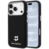 Karl Lagerfeld - Grained Leather KH Metal MagSafe (KLHMP18L6PSKHLK) - iPhone 18 Pro / iPhone 17 Pro - Black