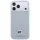 Karl Lagerfeld - Grained Leather KH Metal MagSafe (KLHMP18L6PSKHLG) - iPhone 18 Pro / iPhone 17 Pro - Gray