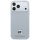 Karl Lagerfeld - Grained Leather KH Metal MagSafe (KLHMP18L6PSKHLG) - iPhone 18 Pro / iPhone 17 Pro - Gray