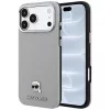 Karl Lagerfeld - Grained Leather KH Metal MagSafe (KLHMP18L6PSKHLG) - iPhone 18 Pro / iPhone 17 Pro - Gray