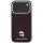 Karl Lagerfeld - Grained Leather KH Metal MagSafe (KLHMP18L6PSKHLR) - iPhone 18 Pro / iPhone 17 Pro - Burgundy