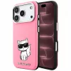 Karl Lagerfeld - Smooth Leather Choupette Sketch MagSafe (KLHMP18X6PWCIKDP) - iPhone 18 Pro Max / iPhone 17 Pro Max - Pink